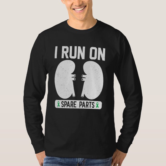 Camiseta Eu Funciono Com Peças Sobressalentes Doença Renal  (Frente)