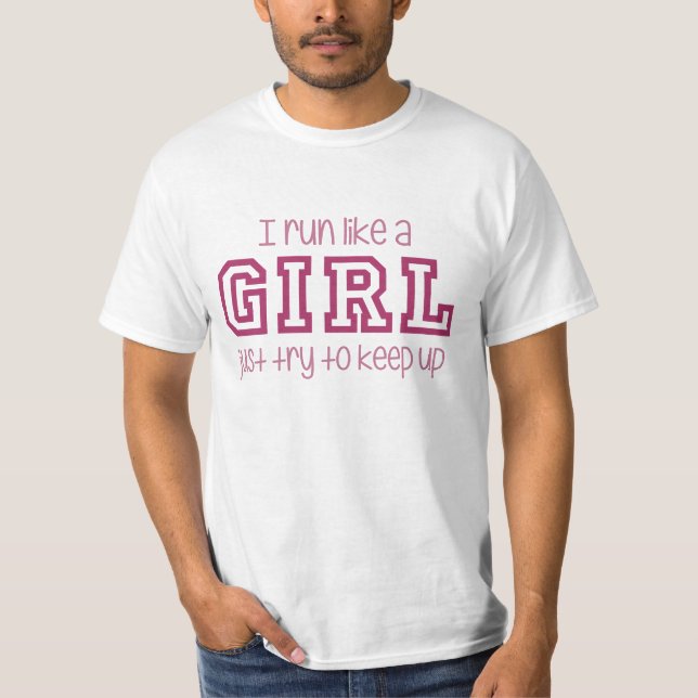 Camiseta Eu funciono como uma tentativa da menina apenas (Frente)