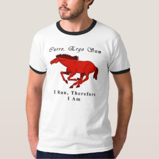 Camiseta Eu funciono, conseqüentemente eu sou (design do