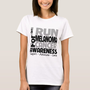 Camiseta Eu funciono para a consciência da melanoma