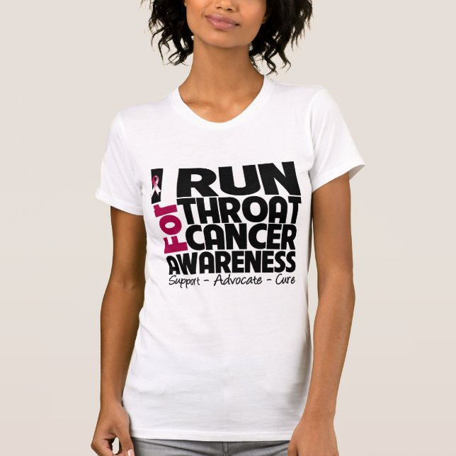 Camiseta Eu funciono para a consciência do cancer de (Frente)