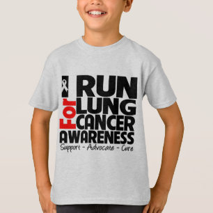 Camiseta Eu funciono para a consciência do câncer pulmona