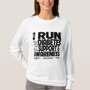 Camiseta Eu funciono para a consciência do diabetes