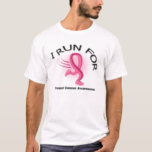 Camiseta Eu funciono para o cancro da mama