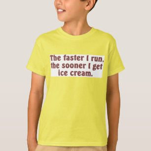 Camiseta Eu funciono para o sorvete
