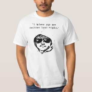 Camiseta Eu fundi - acima no Twitter