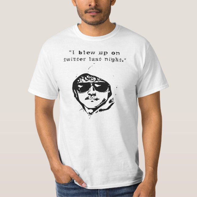 Camiseta Eu fundi - acima no Twitter (Frente)