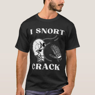 Camiseta Eu Fungo Crack Esqueleto Crânio Bunda Engraçado So