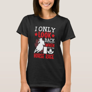 Camiseta Eu Ganhei A Corrida De Cavalo Raça De Barril Corri
