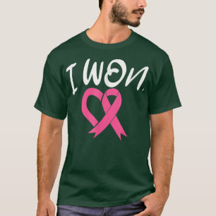 Camiseta Eu ganhei Mês de consciência do câncer de mama de