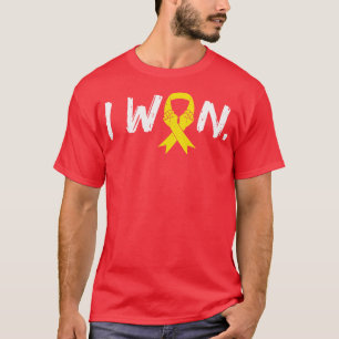 Camiseta Eu ganhei o sobrevivente Sarcoma guerreiro de cons