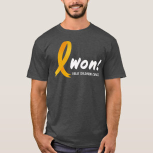 Camiseta Eu Ganhei O Tee Do Cancer Da Infância! Fita Teal P