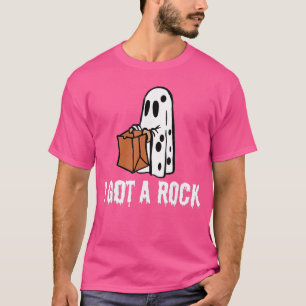 Camiseta Eu Ganhei Uma Pedra Halloween engraçado