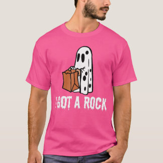 Camiseta Eu Ganhei Uma Pedra Halloween engraçado