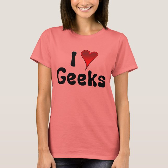 Camiseta Eu geeks de coração na frente (Frente)