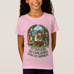 Camiseta Eu gostaria de ser civilizado 2
