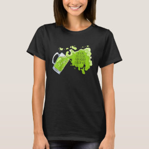 Camiseta Eu gostaria de ter outra Rua verde da Marinha do P