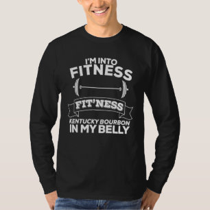 Camiseta Eu gosto da Ajustado Kentucky Bourbon na minha bel