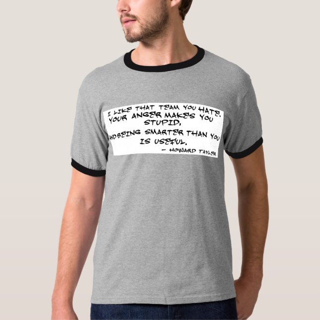 Camiseta Eu gosto da equipe que você deia - Howard Tayler (Frente)