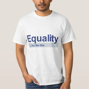 Camiseta Eu gosto da igualdade
