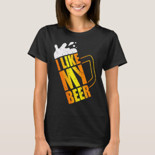 Camiseta Eu Gosto Da Minha Cerveja. Beer Mug Engraçado Fáci