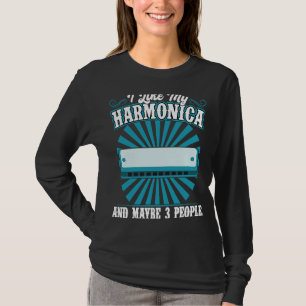 Camiseta Eu Gosto Da Minha Harmonica E Talvez De 3 Pessoas