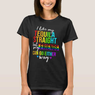 Camiseta Eu Gosto Da Minha Lésbica Gay de Orgulho Lgbt Hete