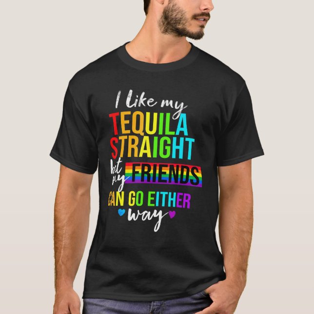 Camiseta Eu Gosto Da Minha Lésbica Gay de Orgulho Lgbt Hete (Frente)