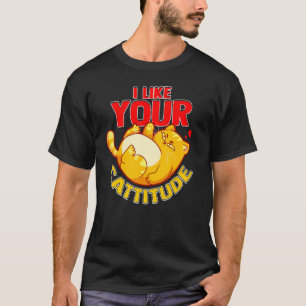 Camiseta Eu Gosto da sua Atitude de Gato Gato Atitude Pos