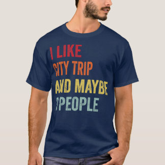 Camiseta Eu Gosto Da Viagem Da Cidade Talvez 3 Pessoas 1
