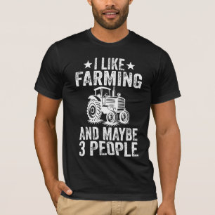 Camiseta Eu Gosto de Agricultura E Talvez 3 Pessoas