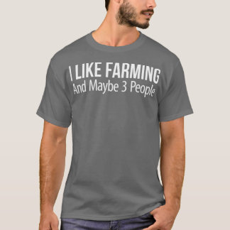 Camiseta Eu Gosto De Agricultura E Talvez Três Pessoas