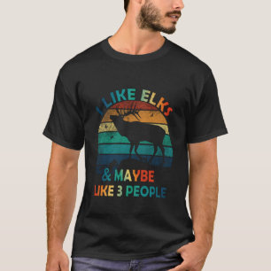 Camiseta Eu Gosto de Alces E Talvez Goste de 3 Pessoas Aman
