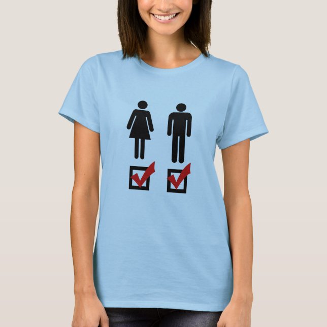 Camiseta Eu gosto de ambos (Frente)