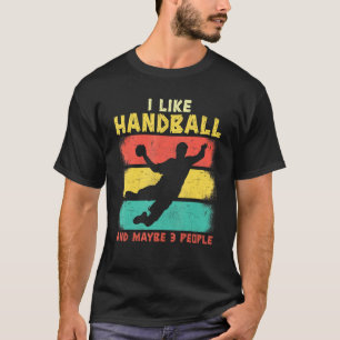Camiseta Eu Gosto De Andebol E Talvez 3 Pessoas De Esportes