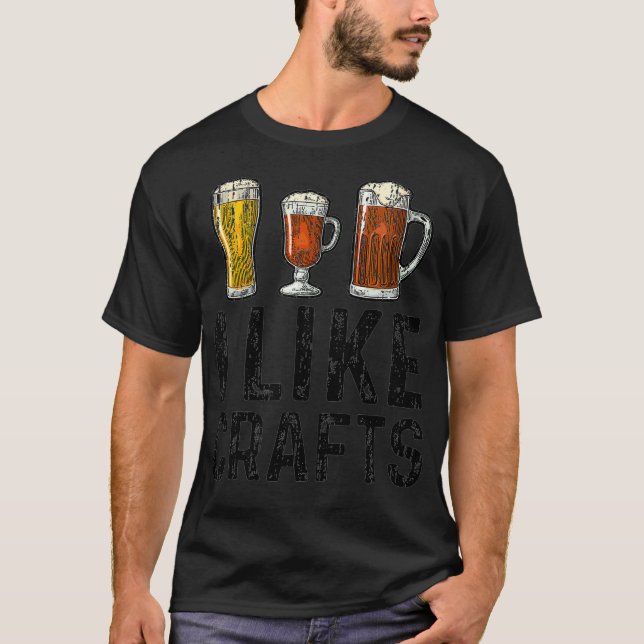 Camiseta Eu Gosto De Artesanatos - Cerveja Artesanato (Frente)