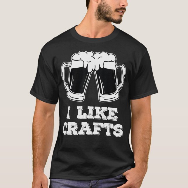 Camiseta Eu Gosto De Artesanatos - De Cerveja (Frente)