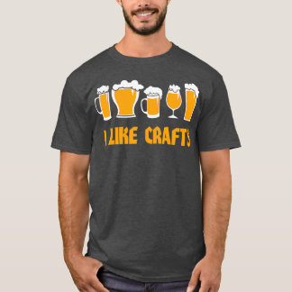 Camiseta Eu Gosto De Artesanatos De Cerveja