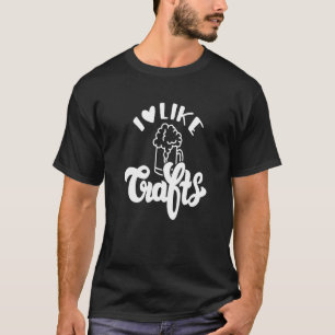 Camiseta Eu Gosto De Artesanatos De Cerveja Camping Lake Pa