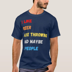 Camiseta Eu Gosto De Ax De Cerveja E Talvez 3 Pessoas