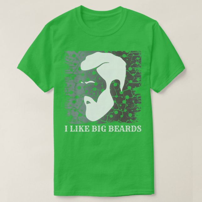 Camiseta Eu gosto de barbas grandes 19 (Frente do Design)