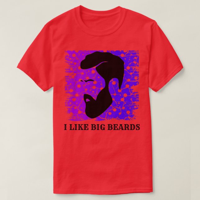 Camiseta Eu gosto de barbas grandes 29 (Frente do Design)