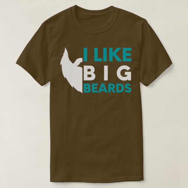Camiseta Eu gosto de barbas grandes 2 1 (Frente do Design)