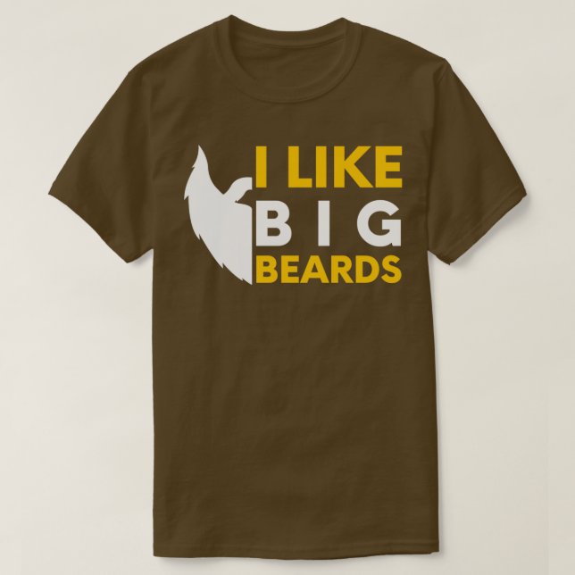 Camiseta Eu gosto de barbas grandes 7 (Frente do Design)