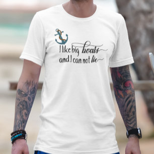 Camiseta Eu Gosto de Barcos Grandes e Não Posso Mentir Lago