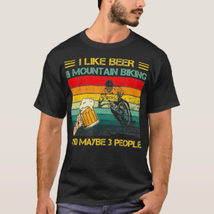 Camiseta Eu Gosto De Bebendo De Cerveja E De Biqueio De Mon