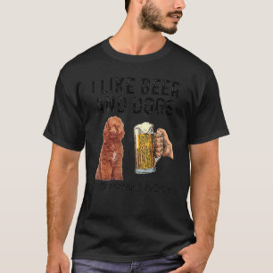 Camiseta Eu Gosto de Beber Cerveja e Cachorros Poodle e Tal