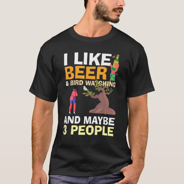 Camiseta Eu Gosto De Beer Birdwatcher Birdwatcher Birdi (Frente)