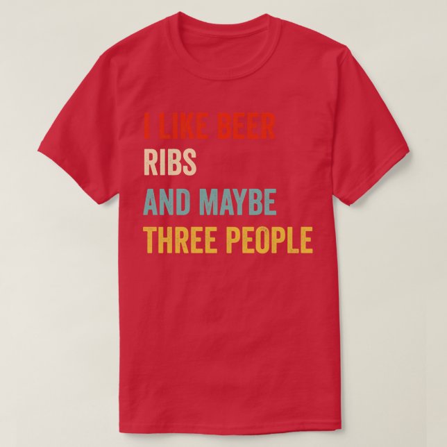 Camiseta Eu Gosto De Beer Ribs (Frente do Design)