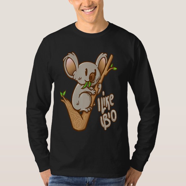 Camiseta Eu Gosto De Bio Koala Design (Frente)